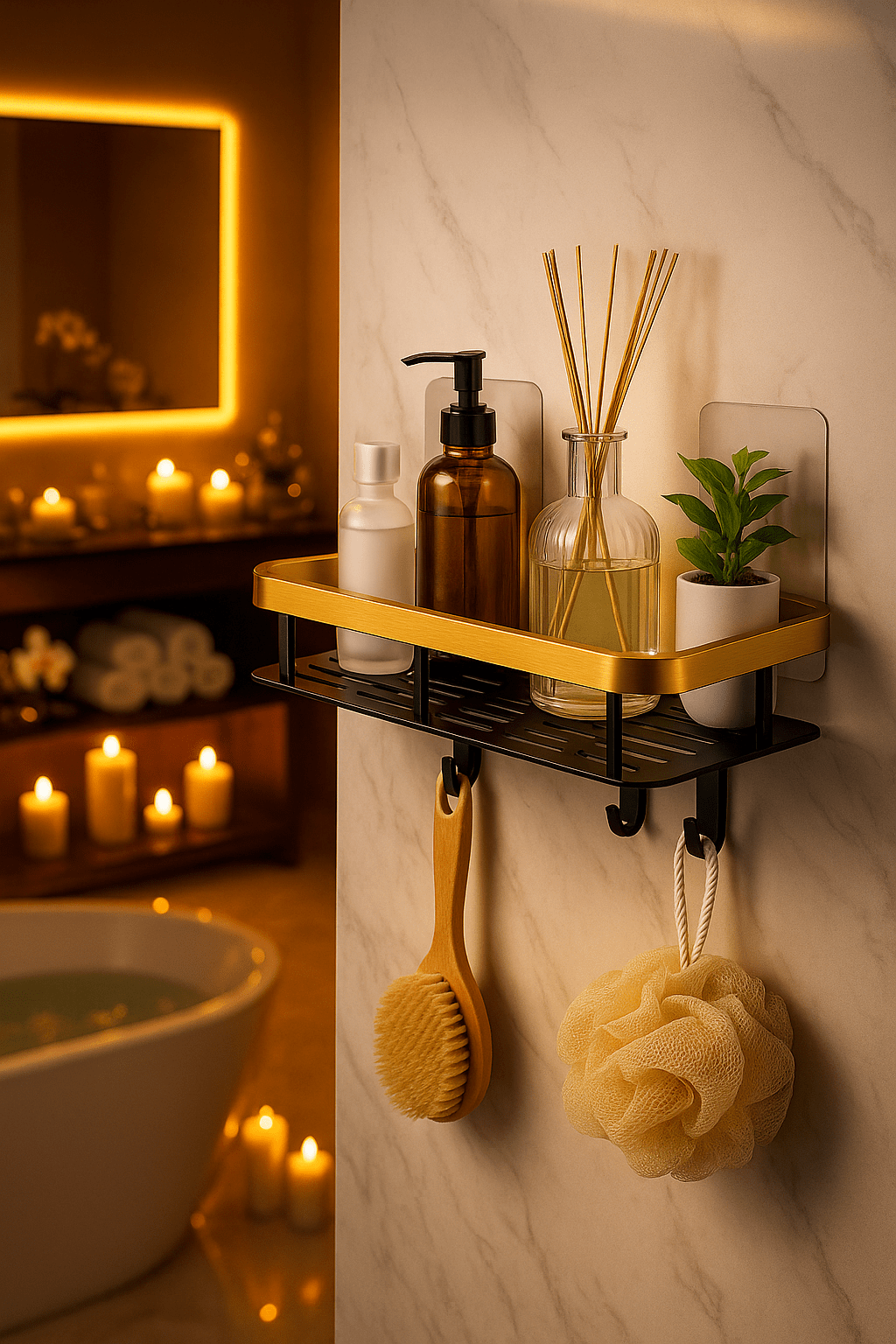 KOODNIQ premium bathroom shelf hero image